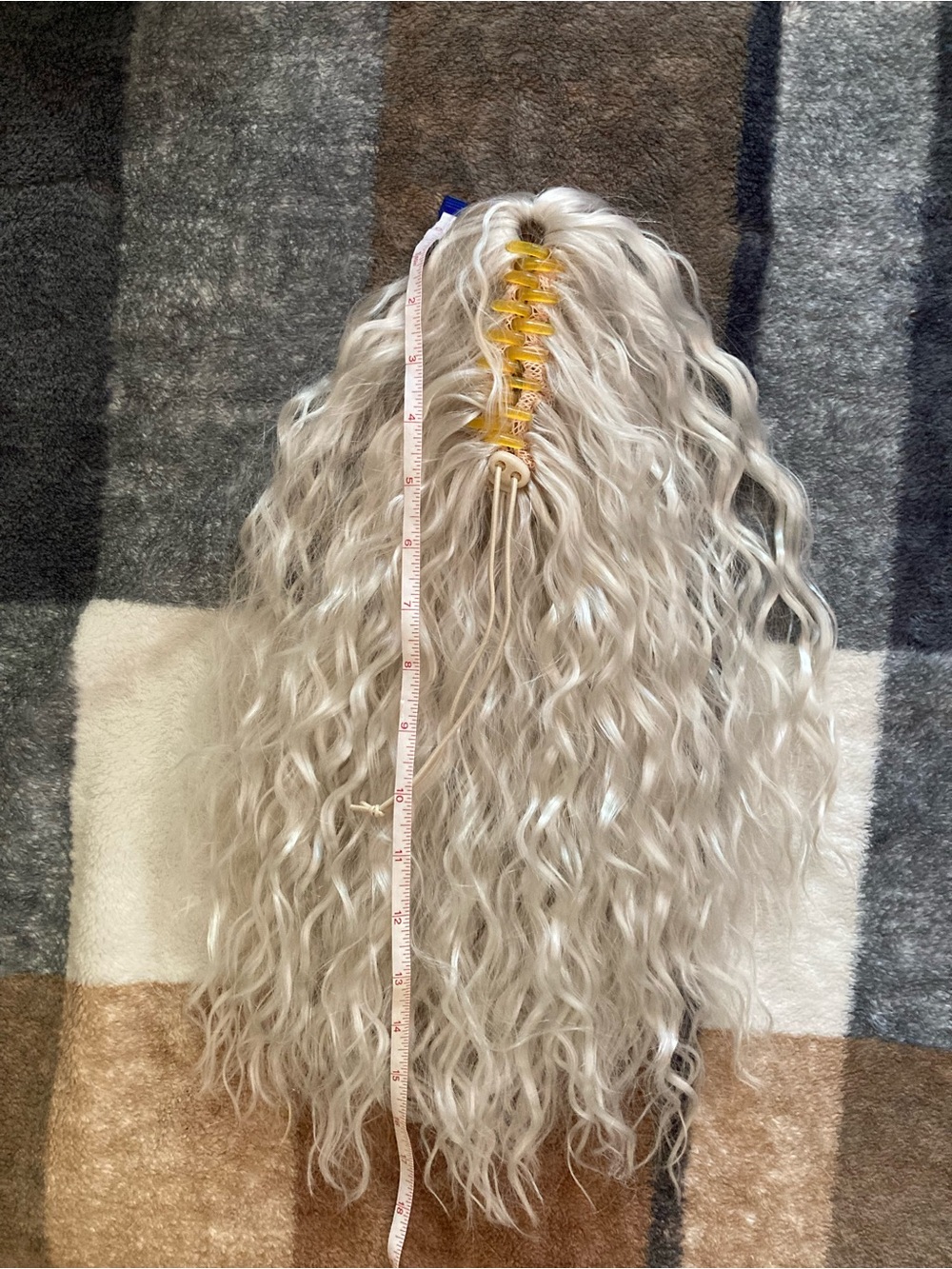 Designer Hair Long Wavy Clip-In Extension - Platinum Blonde - Picture 9 of 9